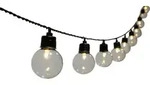 Dehner Solar-Lichterkette Ronda, Lichtfarbe warmwei&szlig;, L&auml;nge 380 cm, Leuchtdauer bis