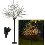 LED Lichterbaum mit 500 warm-wei&szlig;en Lichtern beleuchtet, 220 cm hoch, die