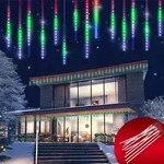 MONZANA&reg; Lichterkette Meteorschauer 480 LED Au&szlig;en 10 R&ouml;hre je 50 cm Innen