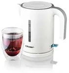 Cloer 4121 Wasserkocher 1,2 l mit herausnehmbarem Kalkfilter, beidseitige