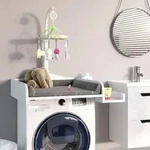 Vicco Wickelaufsatz mit Ablage f&uuml;r die Waschmaschine - Wei&szlig;
