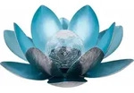 Dehner Solarleuchte Lotus, Lichtfarbe warmwei&szlig; / kaltwei&szlig;, &Oslash; 27.5 cm, H&ouml;he 12 cm,