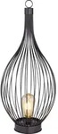 Globo Lighting Solarleuchte Metall schwarz, LED - Schwarz