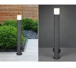 LED Wegeleuchte Anthrazit mit 2 Steckdosen, Gartenleuchte mit Strom, H&ouml;he 80cm...
