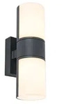 Lutec LED Au&szlig;enwandleuchte Cyra anthrazit/wei&szlig; Up- & Downlight - Wei&szlig;