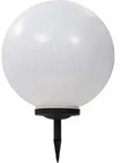 vidaXL Outdoor Solarleuchte LED Kugelf&ouml;rmig 50 cm RGB - Wei&szlig;