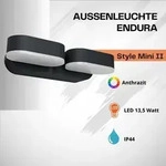 Ledvance Endura Style Mini Spot schwarz 13W doppelte LED Au&szlig;enleuchte IP44