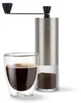 Tchibo manuelle Kaffeem&uuml;hle, Keramikmahlwerk, einstellbarer Mahlgrad, Silber -