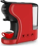 Sogo CAF-SS-5675-R, Espressomaschine, 0,6 l, Kaffeekapsel, Kaffeepad, Gemahlener