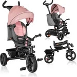 Lionelo Haari Dreirad Kinderdreirad Kinder Lenkstange Fahrrad Baby Kinderwagen Rosa -
