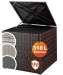 CASARIA Auflagenbox 318L Polyrattan - Braun