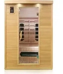 Dewello Infrarotkabine Infrarotsauna LAVAL PLUS 135cm x 105cm inkl. Keramikstrahler,