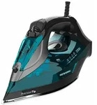 Cecotec 05570, Dampfb&uuml;geleisen, Keramik-B&uuml;gelsohle, 225 g/min, Aqua-Farbe, Schwarz,