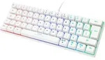 DELTACO GAMING Mini Gaming Tastatur mechanisch, 60%, ws GAM-075-W-DE (GAM-075-W-DE) -