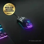 Steelseries Aerox 3 Onyx PC Mouse, rechts, Optisch, USB Typ-C, 8500 DPI, 1 ms,