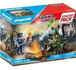 PLAYMOBIL City Action 70817 Starter Pack Polizei: Gefahrentraining - Bunt
