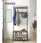 VASAGLE Garderobenst&auml;nder, mit Sitzfl&auml;che, mit Haken, 3 Ablagen, H&ouml;he 175 cm-41 -