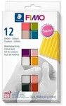 Staedtler FIMO 8023 C, Modellierton, Schwarz, Blau, Kupfer, Gold, Perleffekt, Pink,