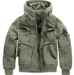 Brandit Winterjacke Herren Bronx oliv Basics 100% Baumwolle M - Gr&uuml;n - M