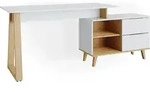 Schreibtisch Vicco Nautica Wei&szlig; 138 x 60 cm mit Schubladen XL, Model 35960 -...