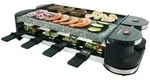 Korona Drehbarer Raclette Grill, 8 Person(en), Schwarz, Rechteckig, Granit, Tasten,