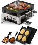 Solis 5 in 1 Raclette Tischgrill, 1020 W, 4 Personen, Mini Pizza Mini Wok...
