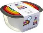 5five Simply Smart Frischhaltedosen Set 7-tlg., PP-Kunststoff, Bunt, 120392 - Bunt
