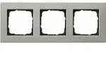 GIRA 0213335 Abdeckrahmen 3f flach E2 Edelstahl - Silber