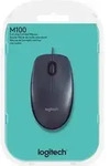 Logitech M100 optische USB-Maus schwarz - Grau