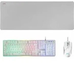 Mars Gaming MCPXWES, Kabelgebunden, USB, Membran Key Switch, RGB-LED, Wei&szlig;, Maus