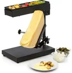 Klarstein K&auml;se Raclette-Grill mit Edelstahl-K&auml;se-Schmelzer, Dreh- &...