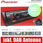 Pioneer MVH-S420DABAN AUX/USB/BT/iPod + Ant. Kurzschacht - Schwarz