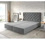 DELIFE Boxspringgestell Dream-Great 160x200 cm Mikrofaser Anthrazit - Grau