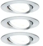 Paulmann LED Einbauleuchte Nova Basisset schwenkbar - Silber