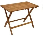 DEGAMO Gartentisch Klapptisch Beistelltisch Campingtisch Holztisch DANA 52x90cm,