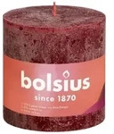 Bolsius Rustik Shine, Zylinder, Rot, 62 h, 1 St&uuml;ck(e) - Rot