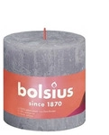 Bolsius Rustik Stumpenkerzen gefrorenes Lavendel, H&ouml;he: 10 cm, &Oslash; 10 cm - Lila