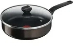 Tefal B5543302, Rund, Schwenkpfanne, Schwarz, Titan, Aluminium, Thermo-Punkt -