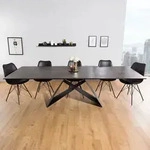 riess-ambiente Ausziehbarer Esstisch PROMETHEUS 180-220-260cm Lava Keramik