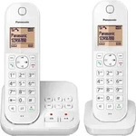 Panasonic DECT KX-TGC422, Anrufbeantworter, Strahlungsarm, Farbe: Wei&szlig; - Wei&szlig;