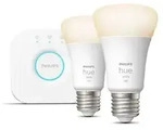 White Starter-Kit E27 (zwei Lampen, eine Hue-Bridge, ersetzt 75 Watt)