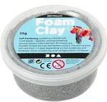 Creativ Company Foam Clay, Modellierton, Silber, Kind, Kunststoff-Topf,
