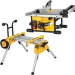 DEWALT Tischkreiss&auml;ge 210mm kompakt 1850 Watt + Untergestell DE7400-XJ