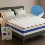RELAXX Gel Matratze 160x200 cm mit 3D Memory Foam - 7 Zonen; 25cm H&ouml;he; H2/H3 -