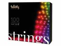 Twinkly Lichterkette Strings 100 LED Multicolor Outdoor 8m schwarz