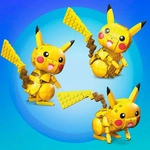 Mega Construx Pok&eacute;mon Medium Pikachu, Kinder-Spielzeug, Bauset, Bausteine -...