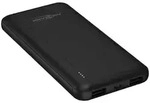ANSMANN Powerbank 10000mAh - Power Bank 2 USB Ports & LED Statusanzeige - Schwarz