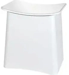 WENKO Badhocker Mod. Wing praktischer Hocker mit W&auml;schekorb und Deckel