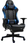 Chair Racing Chefsessel mit Fu&szlig;st&uuml;tze und ergonomsichen 4D-Armlehnen,...
