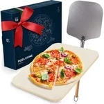 Blumtal Pizzastein f&uuml;r Backofen & Gasgrill inkl. Pizzaschieber - Pizzastein